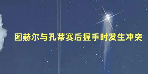 图赫尔与孔蒂赛后握手时发生冲突