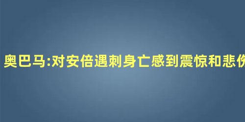 奥巴马:对安倍遇刺身亡感到震惊和悲伤