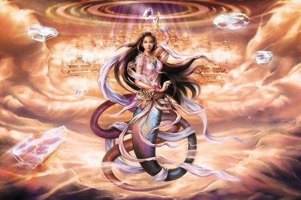 女娲吓人真身尸骨图片